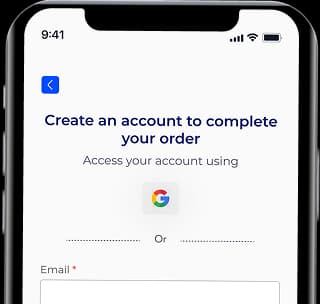 Create an Account and you are ready to Get water